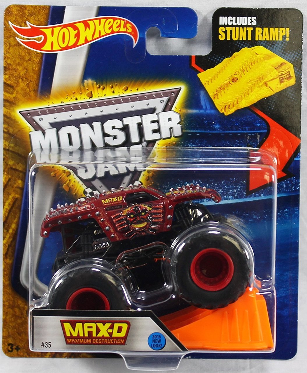 red max d monster truck toy