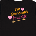 thumbnail image 4 of Inktastic I'm Grandma's Favorite with Arrow and Hearts in Pink Boys or Girls Long Sleeve Toddler T-Shirt, 4 of 5