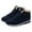 Blue, variant on Men and Womens Warm Sneakers High Top Lamb Wool Plush Fleece Line Lace Up Lightweight Non Slip Winter Shoes Korean Cotton Shoes Snow Boots Black