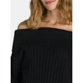 thumbnail image 4 of Madden NYC Off the Shoulder Sweater, Women's, 4 of 5