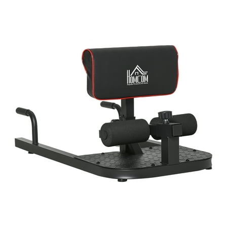 Soozier 3-in-1 Sissy Squat Machine - Padded Push Up Sit Up Station - Home Gym Equipment - Black - Full Body Workout Black   Steel