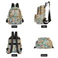 thumbnail image 2 of Sailing Ship Boat Map Mermaid Travel Laptop Backpack Casual Daypack Lightweight Bookbag Compartment for Business, 2 of 7