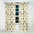 thumbnail image 3 of Designart "Nomadic Tribal Essence I" Geometric Blackout Modern Single Curtain, Geometric, 3 of 4