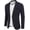 Checkered Blazer - Navy Blue, variant on Mens Sports Jacket Two Buttons Casual Lightweight Stylish Modern Suit Jacket