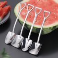 thumbnail image 2 of Creative Stainless Steel Shovel Spoon Mini Coffee Teaspoon Fruit Ice Cream Dessert Spoons Kitchen Scoops Tableware Cutlery Set, 2 of 5