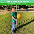 thumbnail image 5 of GoSports Tetherball Game Set, Complete Tetherball Setup with Ball, Rope and Pole - Great for Backyard Fun, White, 5 of 5