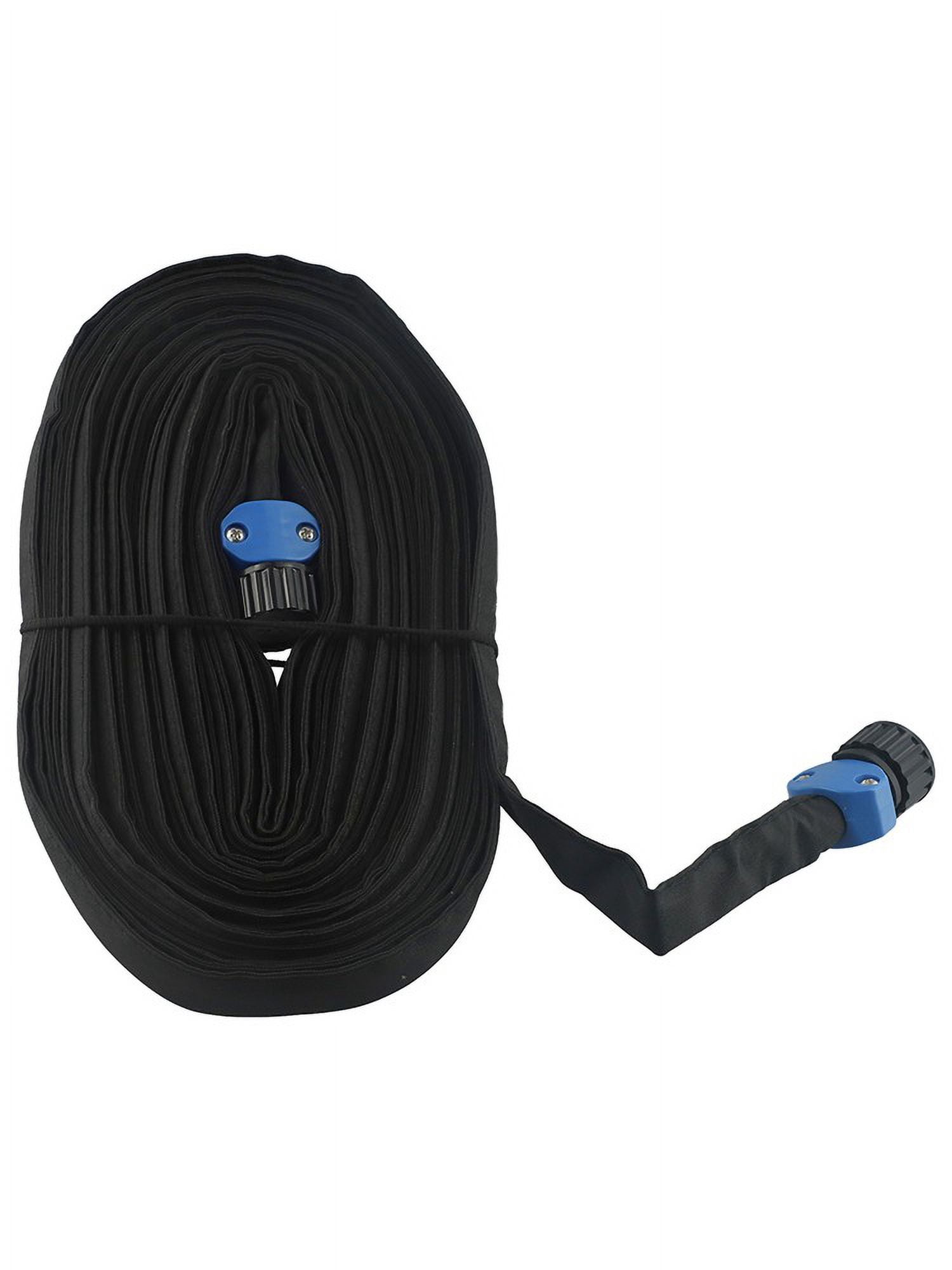 PVC Seepage Pipe Garden Hose Flexible Flat Soaker Hose Seepage Water Belt 50Ft Smile Home