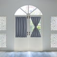 thumbnail image 7 of PiccoCasa Elegant Blackout Curtains Rod Pocket Sliding Door Drapes Dark Gray W25" x L40", 7 of 7