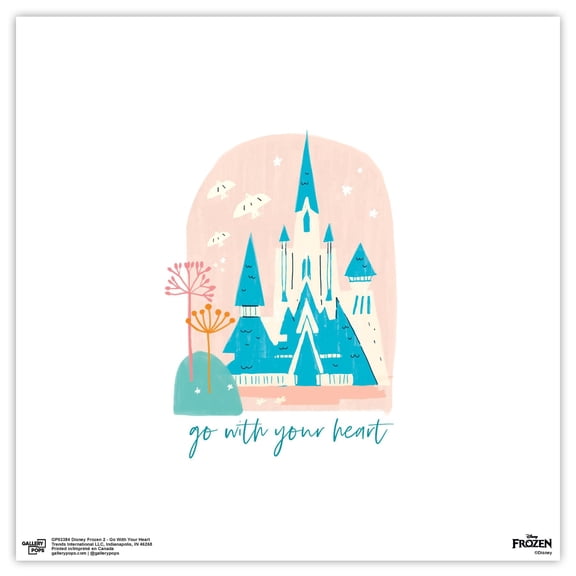 Gallery Pops Disney Frozen 2 - Go With Your Heart Wall Art, Unframed Version, 12" x 12"
