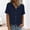 Navy, variant on Vivianyo HD Women Short Sleeve Button Down Tops,Business Casual Work Tops Summer Spring Shirts,Pink,Size S-XXL