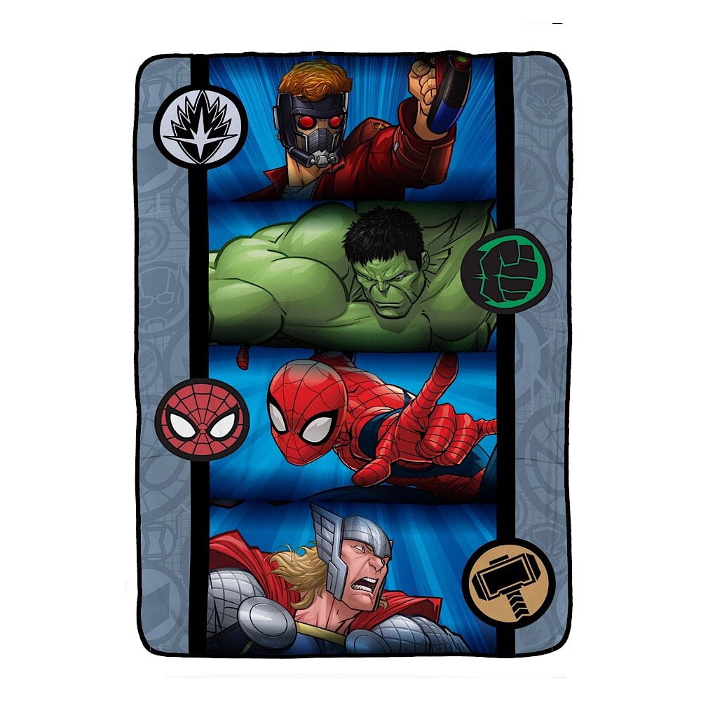 Marvel Avengers Plush Blanket  60" x 90" Spider-Man or Black Panther Brand New 