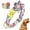 Purple, variant on Pet Artist Big Flower Dog Personalized Collar Nylon Customized Pet ID Name Number Engraved S-L