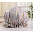 thumbnail image 1 of 1 Pcs Bonnet de Douche Imperméable, Bonnet de Bain Élastique Réutilisable Imprimé Licorne (06 Bonnet Gris Licorne), 1 of 8