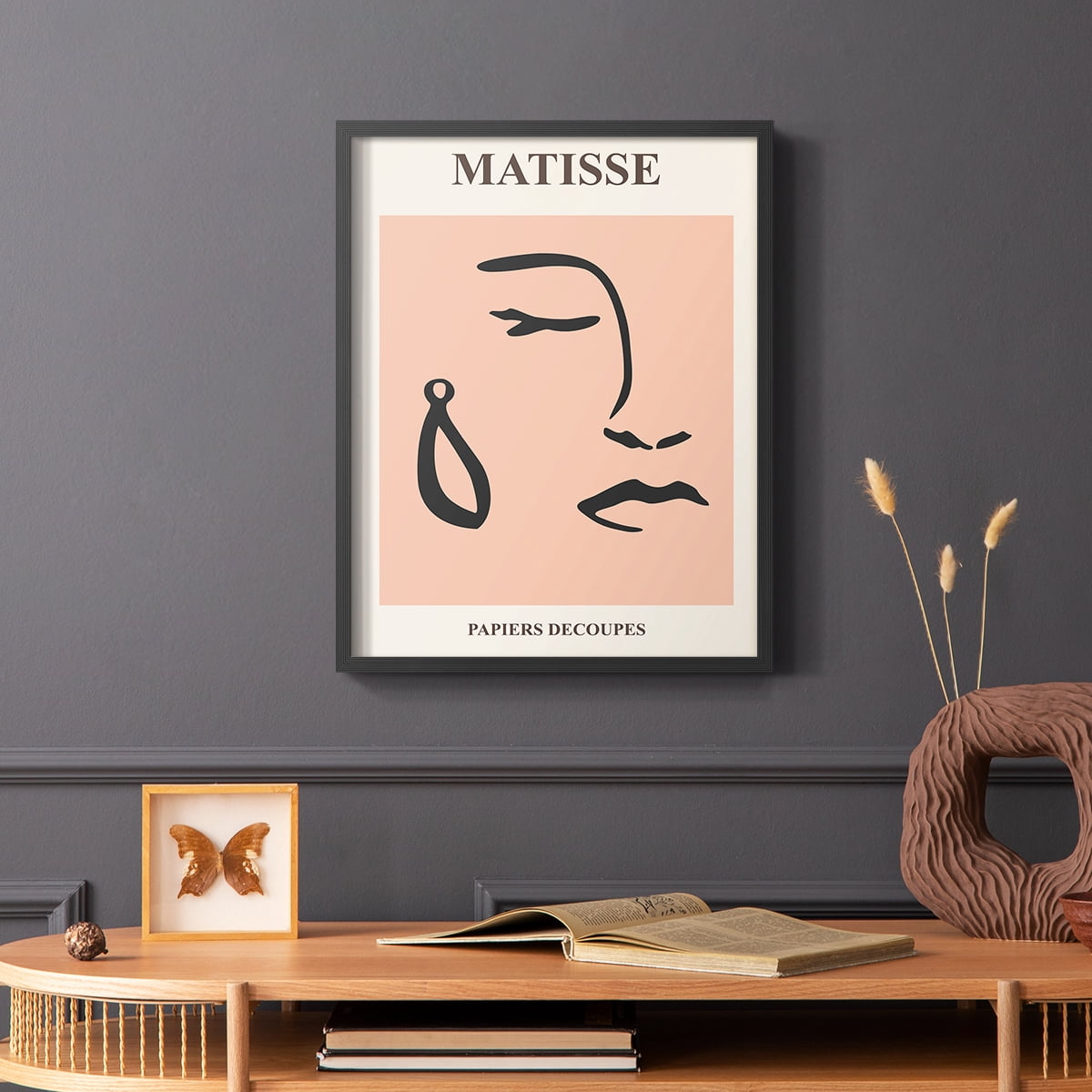 Matisse CXXXVIII Framed Print in Black Solid Wood 22 x 28 Framed Print