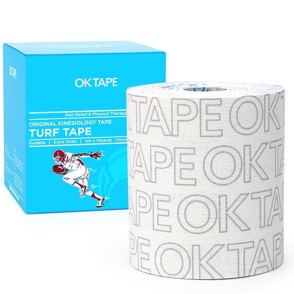 Cinta adhesiva para césped OK TAPE, 10 cm x 9 m, impermeable y flexible, blanca