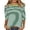 Green, variant on Women's Fashion Striped Tee Crewneck 3/4 Sleeve Colorful Horizontal Stripes Activewear T Shirts Summer Vacation Casual Outerwear Loose Top