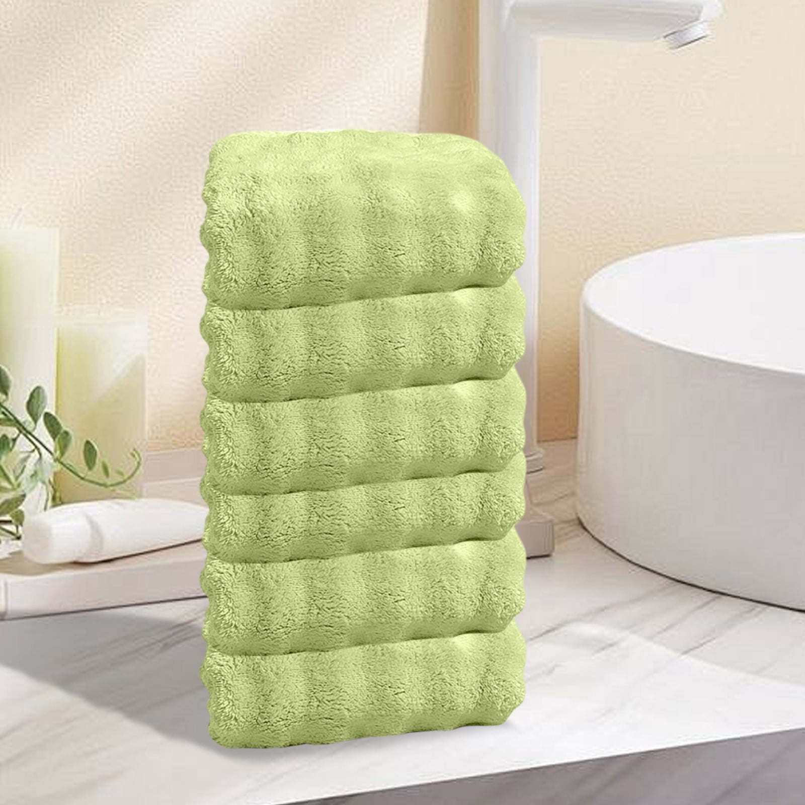 Summer Savings Clearance! Boovnll 6 Pack Hand Towels for Bathroom, 13x30" Super Soft & Absorbent Quick Dry Solid Color Towels, Thicken Microfiber Hand Towels for Hotel, Pool, Spa, Beach, Towels