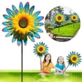 thumbnail image 2 of 14*29in Sunflower Lawn Pinwheels Wind Spinners Large Windmill Pinwheel for Garden,Yard,Party Outdoor Decor (Sunflower Pinwheels), 2 of 6