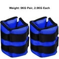 thumbnail image 5 of Saco terrero Pesas de tobillo de 5 kg/par para hombres y mujeres, pesas de pierna, brazo, muñeca, sacos de arena ponderados con correa ajustable para correr, gimnasio, aeróbic, fitness, entrenami, 5 of 5
