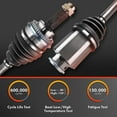 thumbnail image 3 of A-Premium CV Axle Shaft Assembly Compatible with Hyundai XG300 2001 V6 3.0L XG350 2002-2005 V6 3.5L, Front Right Passenger Side, Replace# 4950039850, 3 of 9