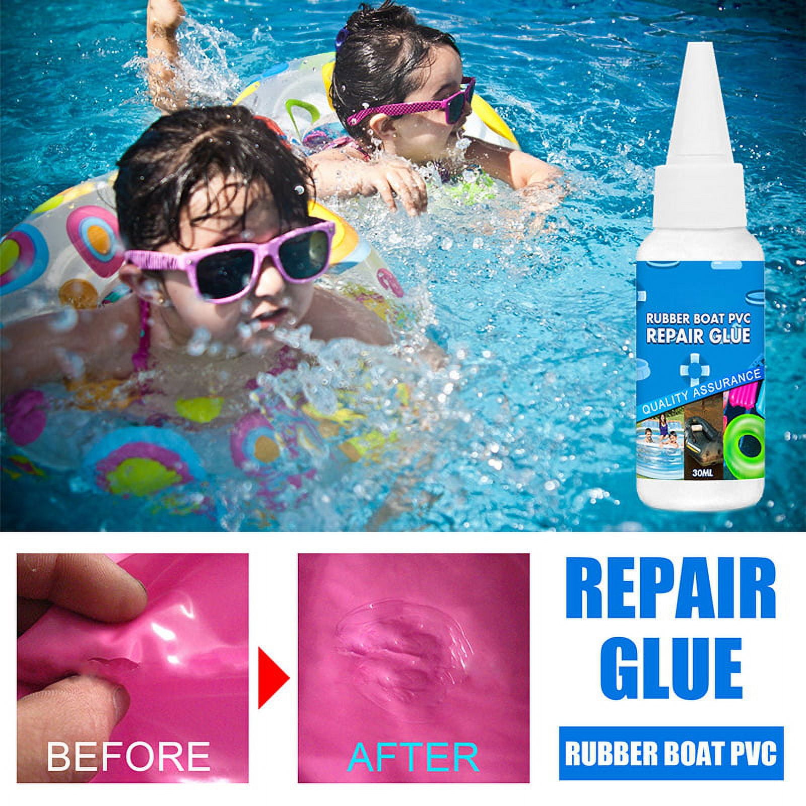 30ml 10pcs PVC Repair Patch Glue Pool Glue Swimming Ring Float Air Dinghies  Lifebuoy Adhesives Accessories Self Adhesive