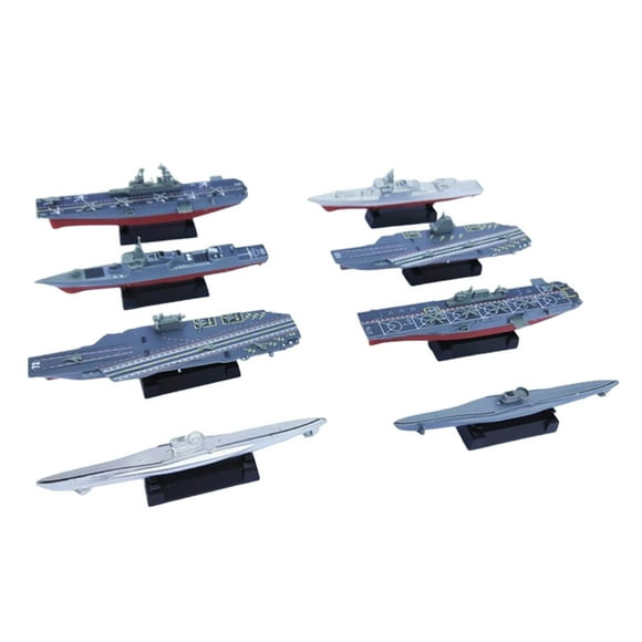 KLKCMS 8 Pieces 4D Puzzle Ship Model 4D Assembled Ship Model Modern DIY Assemble Puzzle