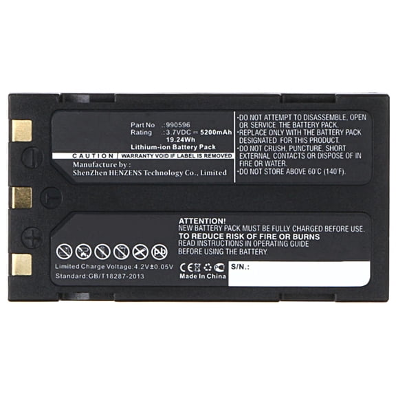 Batteries N Accessories BNA-WB-L7414 Thermal Camera Battery - Li-Ion, 3.7V, 5200 mAh, Ultra High Capacity Battery - Replacement for Ridgid 990514990596 Battery