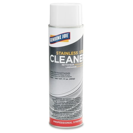 Genuine Joe Metered Aerosol - Genuine Joe Aerosol Stainless Steel Cleaner, 15 Fl Oz