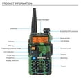 thumbnail image 4 of BF-UV5R 1.5" LCD 5W 128CH 136~174MHz / 400~520MHz VHF UHF Dual Band Camouflage Walkie Talkie Earphone Handheld Two Way Radio Walkie Talkie, 4 of 18