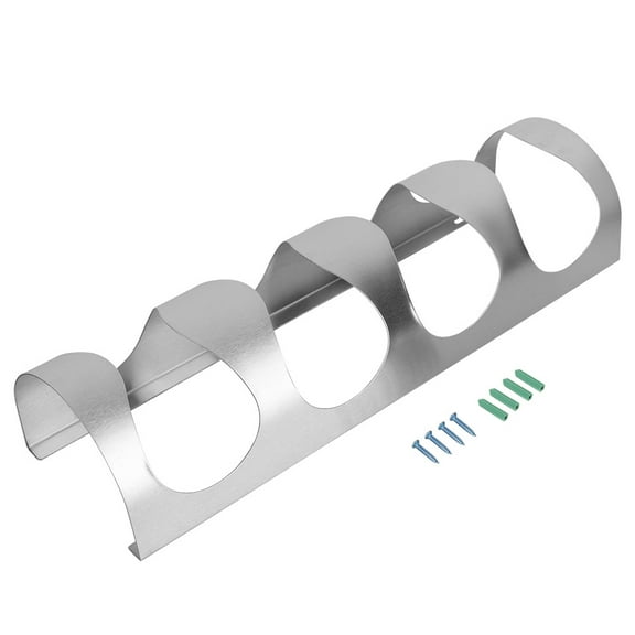 Stainless Steel Wall-Mounted Wine Bottle Holder Rack for Home Bar - 14 x 9.9 x 45 cm