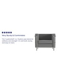 thumbnail image 4 of Flash Furniture Hercules Regal Series Contemporary Gray LeatherSoft Chair with Encasing Frame, 4 of 9