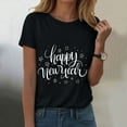 thumbnail image 2 of felwors Happy New Year Shirt for Women 2026 New Years Eve T-Shirt Countdown Fireworks Holiday Party Tops(Black, XXL), 2 of 8