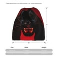 thumbnail image 3 of Bingfone Men Women Slouch Beanie Black Panther Red Background Print Cap Hip-Hop Hat Headwear Hats Turban Unisex, 3 of 8