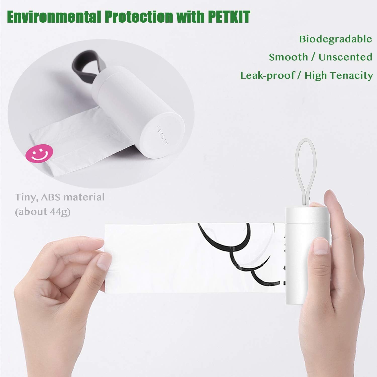 PETKIT Waste Bag Dispenser for Pets, Dog, Cat, Leak Proof, and Strong