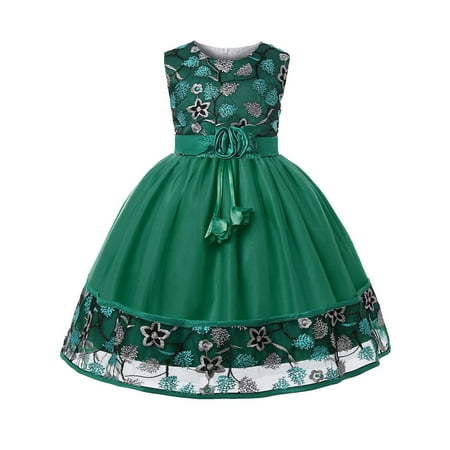 

Toddler Kids Girls Dresses Patterns Sleeveless Party Hoilday Weddings Elegant Court Style Dress Tulle Mesh Princess Baby Girl Clothes