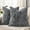 Dark Grey, variant on SUSIELADY Chenille Throw Pillow Covers 18x18 Set of 2, Thick Textured Slubby Couch Pillow Covers, Farmhouse Modern Neutral Decorative Pillow Cases for Sofa, Bed, or Living Room, Cream White
