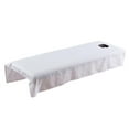 thumbnail image 1 of Drap de Beauté, Couverture de Canapé de Massage avec Trou, Drap de Table de Lit de Massage Réutilisable, 80 Cm, Blanc, 1 of 9