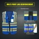 thumbnail image 5 of Chaleco de seguridad AYKRM Chaleco reflectante azul de alta visibilidad, 5 of 5