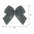 thumbnail image 2 of Uxcell Mini Ribbon Bow Mini Fabric Satin Ribbon Flower Bows Craft DIY Sewing Wedding Bows Dark Grey, 2 of 6