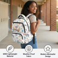 thumbnail image 4 of Bulopur 17 Inch 4-in-1 School Backpack Set, Rainbow Floral Koala Print School Bookbag with Lunch Bag, Water Bottle Sleeve and Pencil Case for School and Animal Lovers, 4 of 7