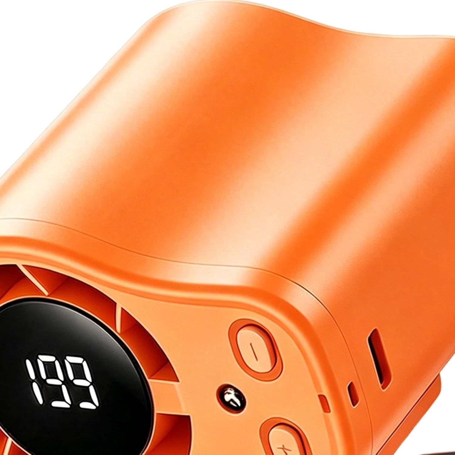 Car Fan , Clip On Low Noise LED Display , Clip On Fan - for Cycling Traveling Fishing Camping Beach Road Trip Jobsite Men Women Youth Teens