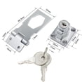 thumbnail image 4 of MasteelfCA Keyed Hasp Locks Stainless Steel Safety Lock Keyed Locking Hasp for Cabinets, 4 of 8