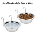 thumbnail image 4 of Cuencos Fri4Free de acero inoxidable para colgar perros, 2 unidades, 600 ml, 4 of 7