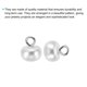 thumbnail image 4 of Botones de perla de 10mm, 100 piezas, botones grandes de perlas falsas blancas con shank para manualidades, costura de ropa, blanco, 4 of 5