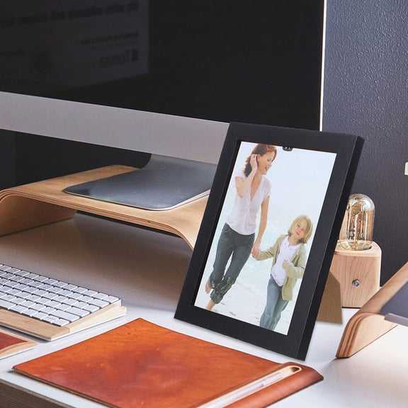BESTYASH 4Pcs Black Wood Picture Frame Desktop Photo Holder for Decoration