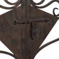 thumbnail image 5 of DecMode Traditional Metal Arch with Botanical Design Garden Arbors with Latch Lock Closure, 78"W x 94"H, 5 of 18