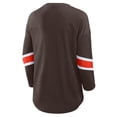 thumbnail image 3 of Women's Fanatics  Brown Cleveland Browns Redzone 3/4-Sleeve T-Shirt, 3 of 3