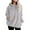 Gray##1, variant on Sherpa Hoodies for Women Quarter Zip Pullover Long Sleeve Fleece Hooded Sweatshirt Casual Winter Warm Sweater with Pocket