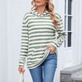 thumbnail image 4 of ManxiVoo Women's Long Sleeve Hooded Sweatshirt Sporty Pullover with Pockets Loose Fit Casual Streetwear XL Size Green, 4 of 9