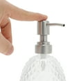 thumbnail image 3 of Unique Bargains 1 Pc Reusable Pineapple-shaped Soap Dispenser 11.84oz Clear Silver, 3 of 6
